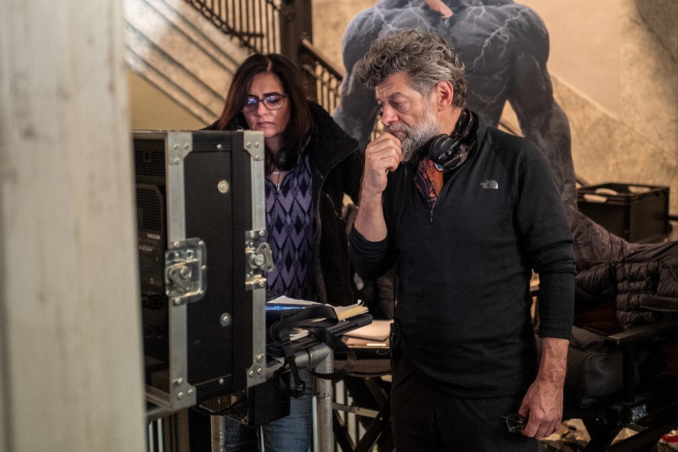Andy Serkis no set do filme 'Venom - Tempo de Carnificina' — Foto: Divulgação / Sony Pictures