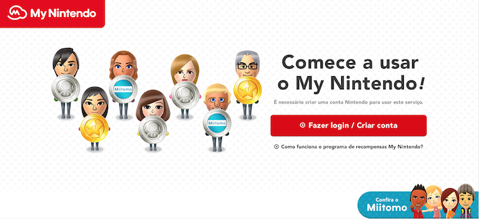 Nintendo lançou em 31 de março seu novo programa de recompensas (Foto: Reprodução/my.nintendo.com)