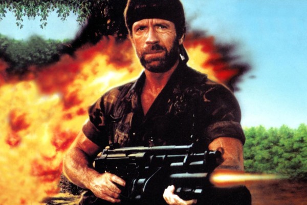 O ator Chuck Norris em Braddock - O Super Comando (1984) (Foto: Divulgação)