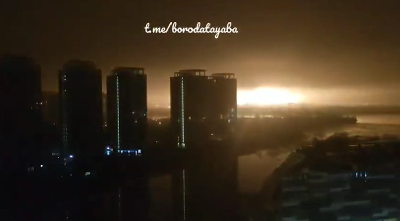 Vídeo do The Washington Post mostra detonação de bomba em Kiev (Foto: Reprodução)