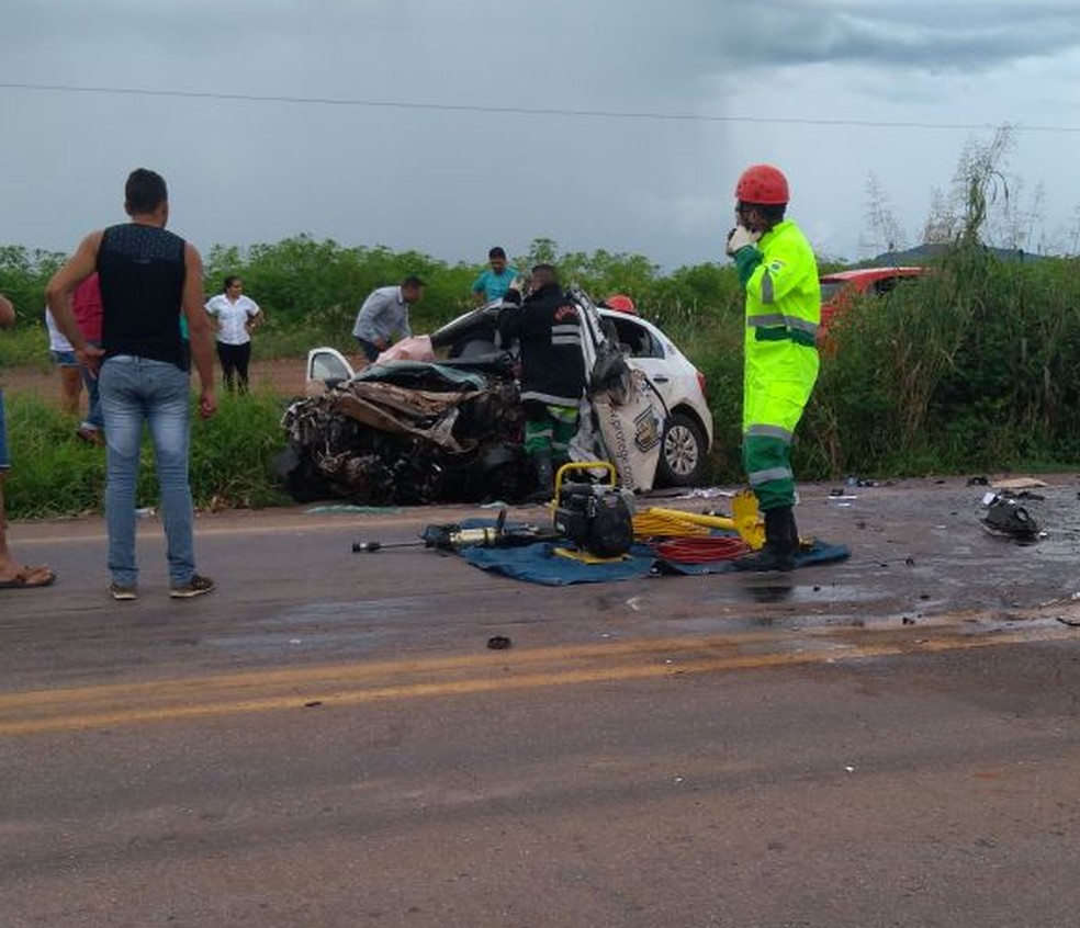 Acidente foi registrado no km 267 da BR-364 em Jaciara (Foto: Marcos Pessoa/Arquivo Pessoal)
