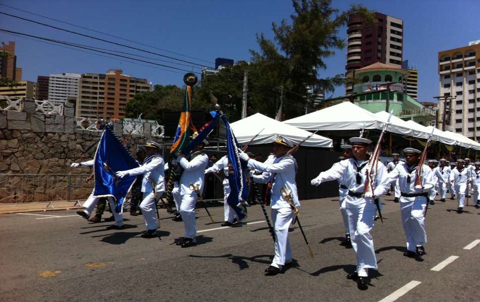 Desfile de 7 de setembro em Fortaleza (imagem de arquivo) (Foto: André Alencar/TV Verdes Mares)