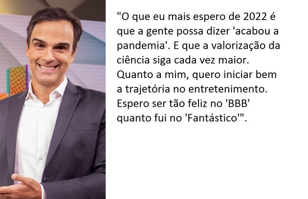 Tadeu Schmidt vai apresentar o 'BBB' 22 (Foto: Globo)