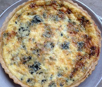 Quiche de cebola caramelizada e blue cheese (Foto: Arquivo pessoal)