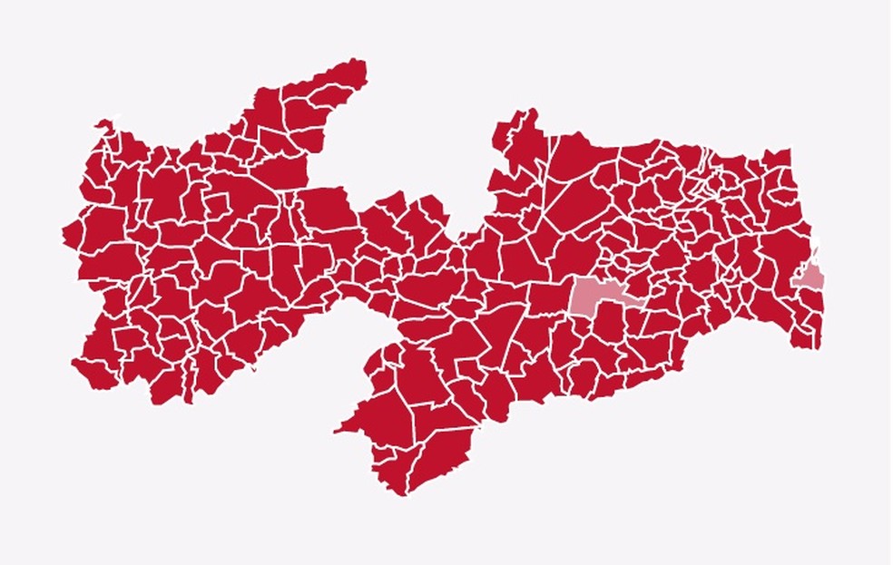 Lula vence em todas as cidades da Paraíba — Foto: g1