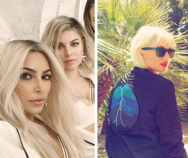 Kim Kardashian, Fergie e Taylor Swift (Foto: Instagram)