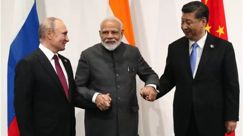 Rússia tem na China e na Índia importantes aliados (Foto: Getty Images via BBC News Brasil)