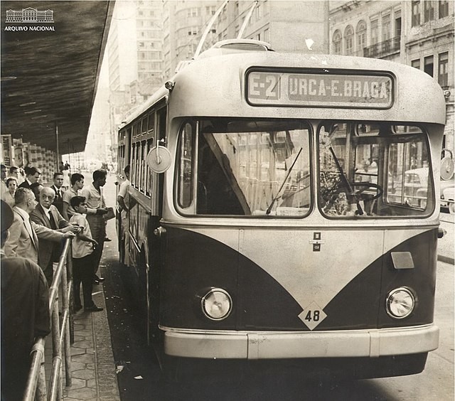 ônibus elétrico Chifrudo no Rio