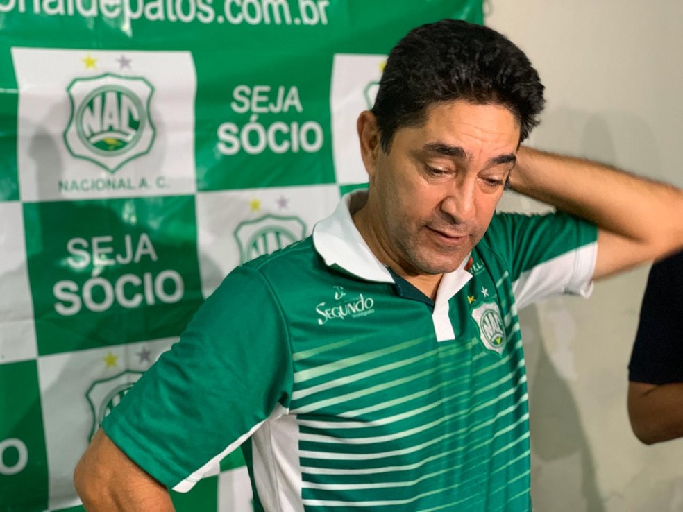 Treinador nacionalino lamentou a postura da sua equipe no duelo contra o Botafogo-PB � Foto: Lucas Barros / TV Cabo Branco