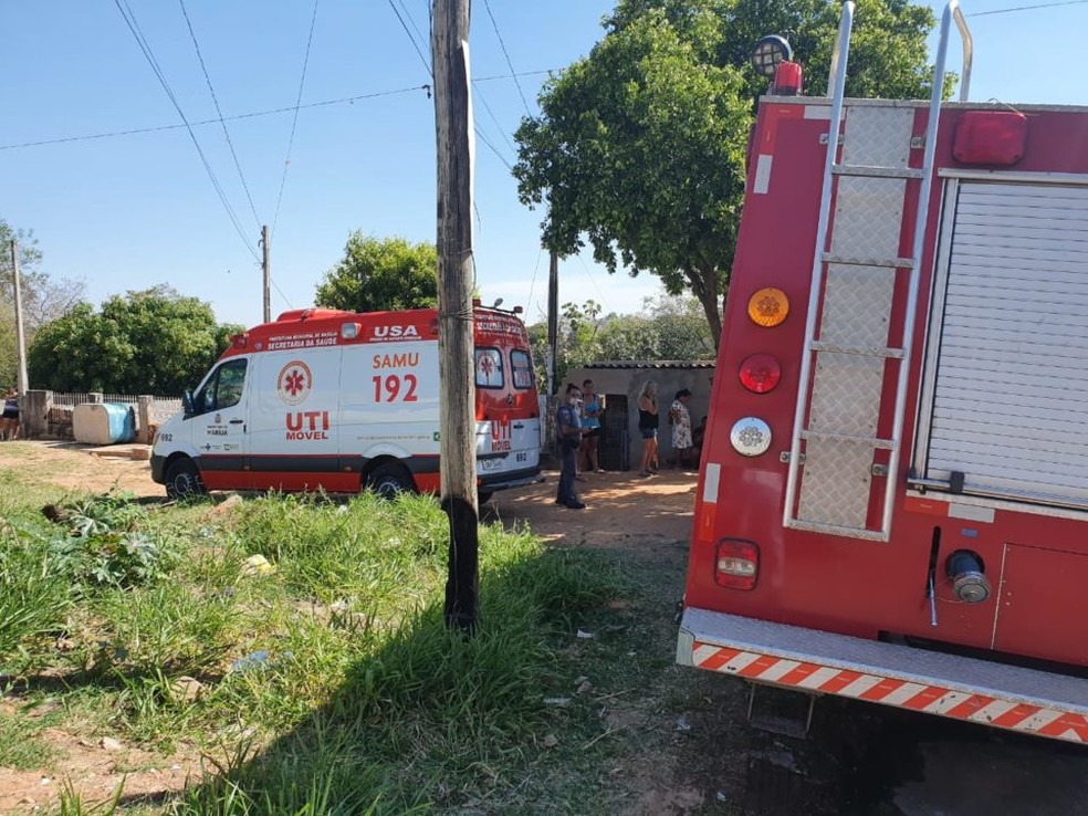 Polícia científica foi acionada para fazer perícia na área em Marília — Foto: Leonardo Moreno/Marília Notícia