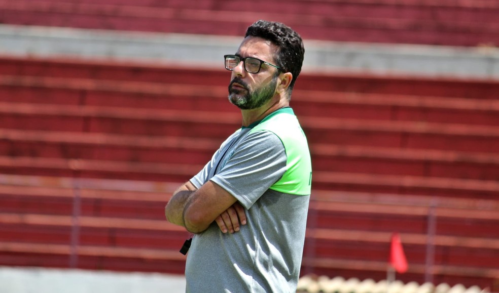 Rodrigo Fonseca em treino do Rio Preto, em 2022 — Foto: Muller Merlotto Silva