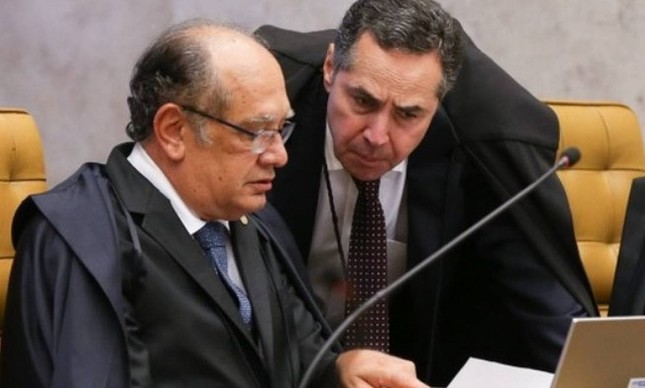 Os ministros do STF Gilmar Mendes e Luís Roberto Barroso