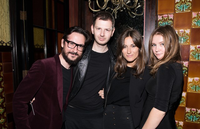 NEW YORK, NY - SEPTEMBER 09: (L-R) Giudo Cacciatori, Gro Curtis, Giorgia Tordini, and Anna Delvey attend the first Tumblr Fashion Honor presented to Rodarte at The Jane Hotel on September 9, 2014 in New York, United States.  (Photo by Dave Kotinsky/Getty  (Foto: Getty Images)