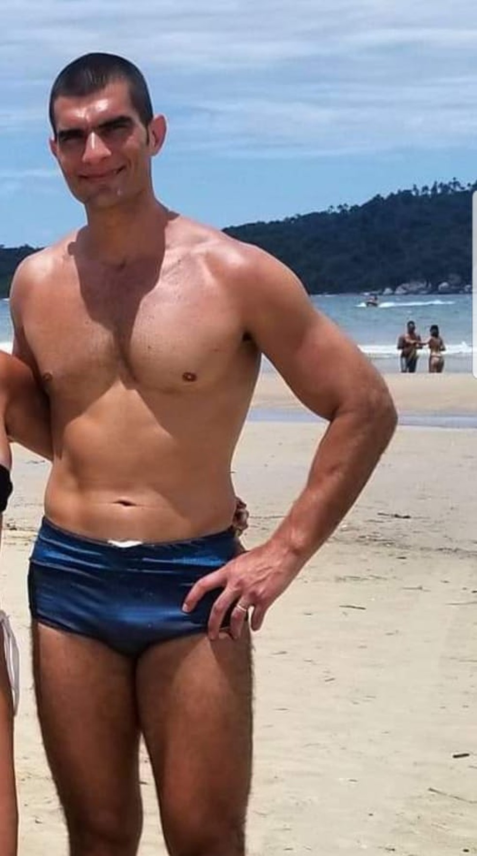 Cristiano antes de ser internado pesava 87kg, e hoje pesa 76kg — Foto: Arquivo Pessoal