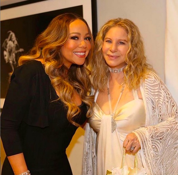 As cantoras Mariah Carey e Barbra Streisand (Foto: Instagram)