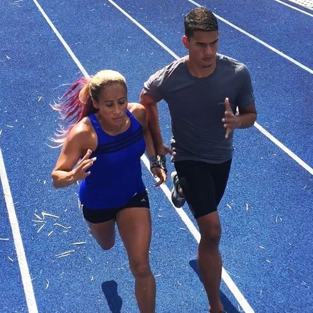 Terezinha Guilhermina treinando com Rodrigo Arcanjo (Foto: Instagram/Reprodução)