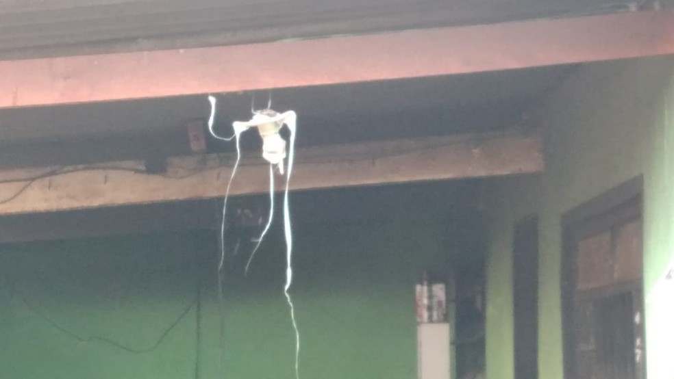 Imóvel da vítima foi incendiado pelo marido enquanto ela estava no trabalho, afirma polícia — Foto: Polícia Civil/Divulgação