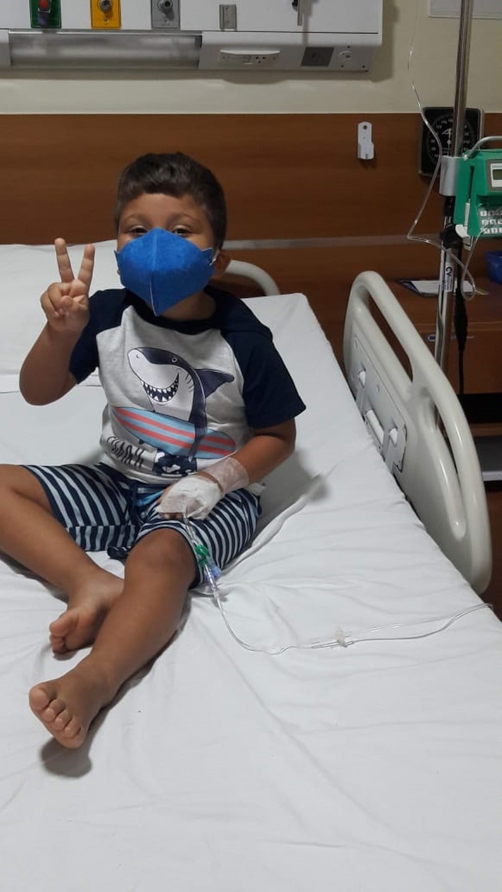 Samuel, aos 6 anos, já teve pneumonia 15 vezes por causa da Imunodeficiência Comum Variável Primária — Foto: Arquivo Pessoal