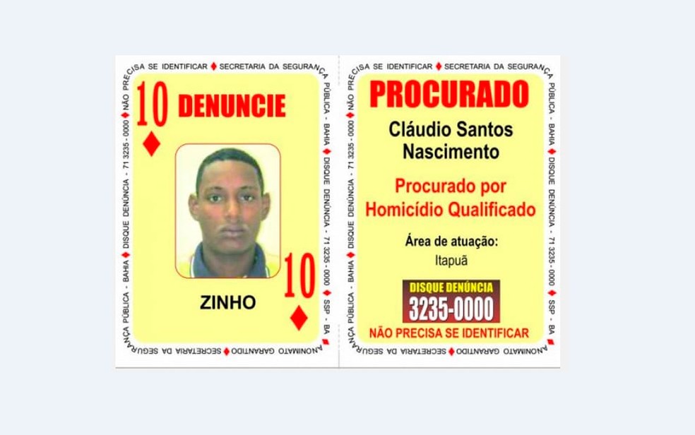 Zinho foi morto em troca de tiros em Salvador (Foto: Divulgação / SSP-BA)
