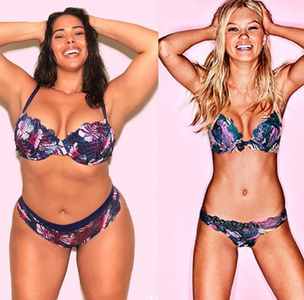 Modelo plus size recria anúncios da Victorias Secret (Foto: Reprodução/Instagram)