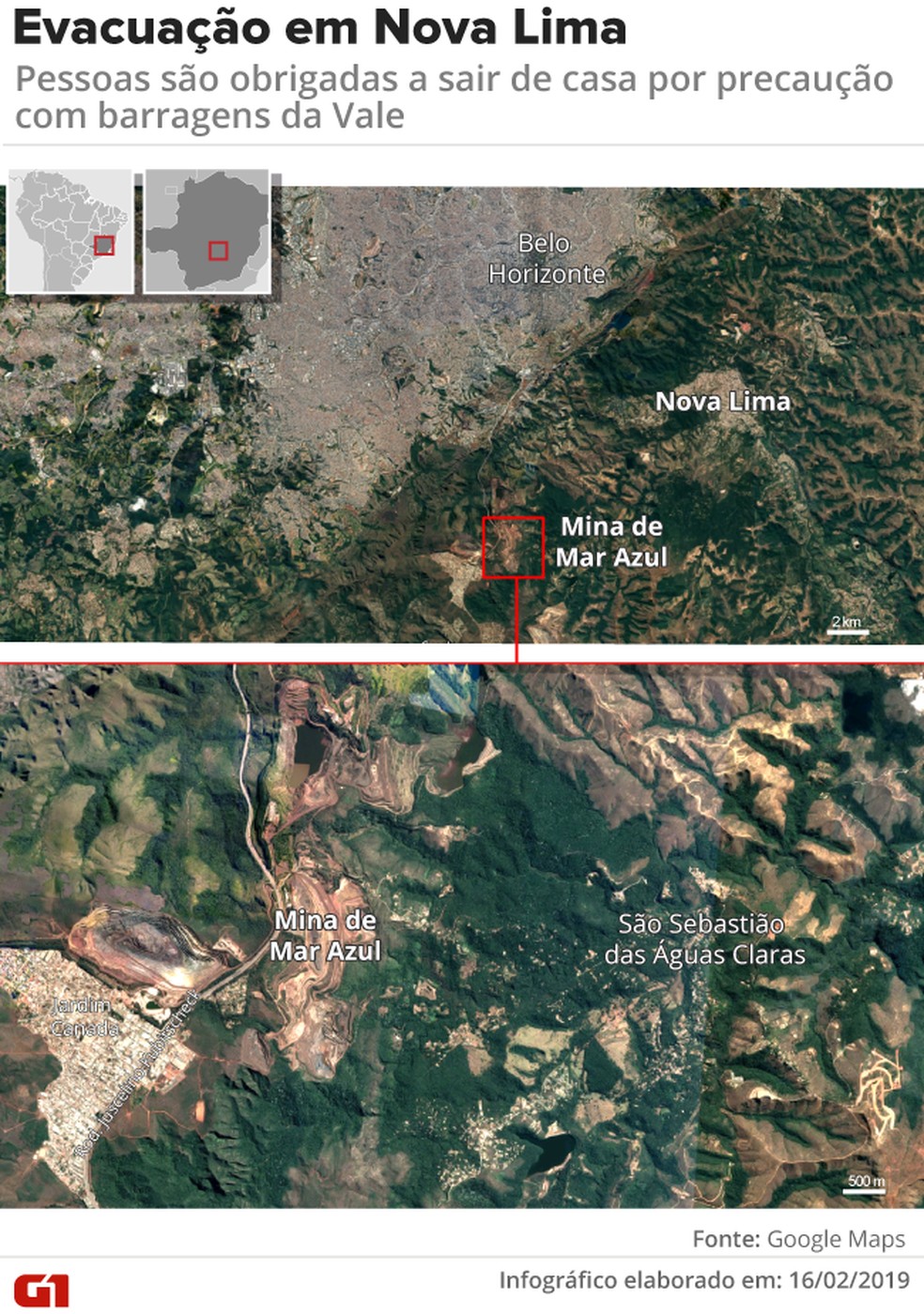 Moradores do distrito de SÃ£o SebastiÃ£o das Ãguas Claras sÃ£o obrigados a sair de suas casas â Foto: Rodrigo Cunha/G1