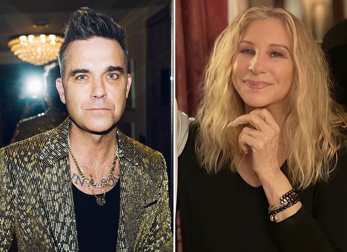 Robbie Williams não reconheceu Barbra Streisand  (Foto: Reprodução/Instagram)