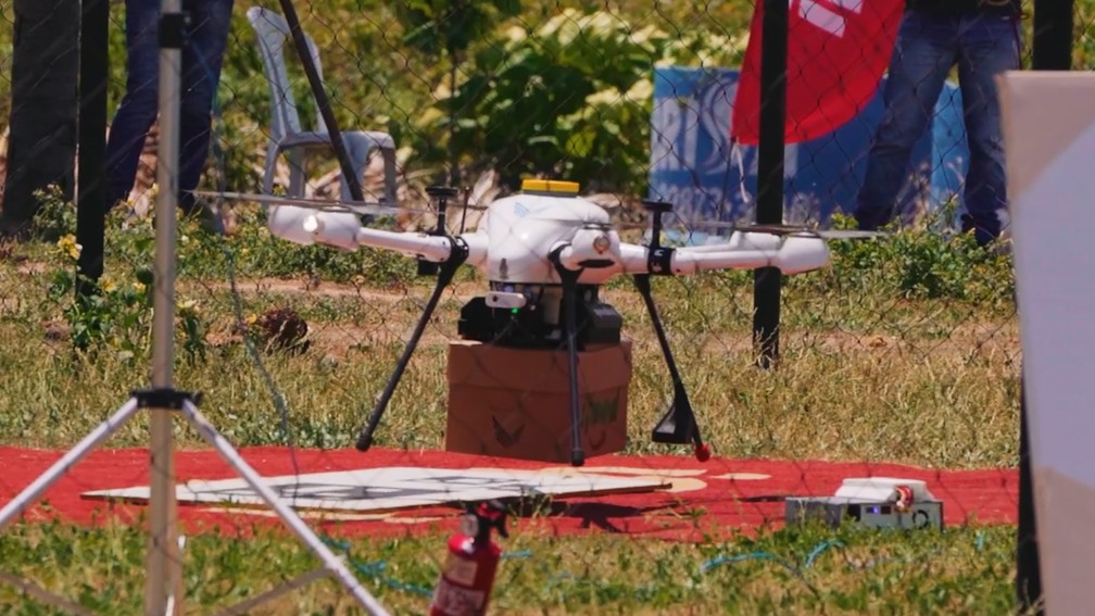 IFood vai começar entregas com drone em Aracaju nesta quarta (15) — Foto: IFood