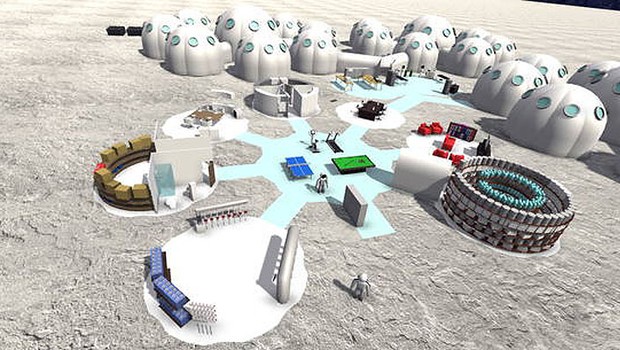 Base terá veículos, fábrica de oxigênio, instalações para impressão em 3D e lançamento de foguetes (Foto: André Carneiro/Facens)