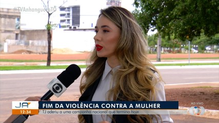 TJ participa de campanha nacional pelo fim da violência contra mulher