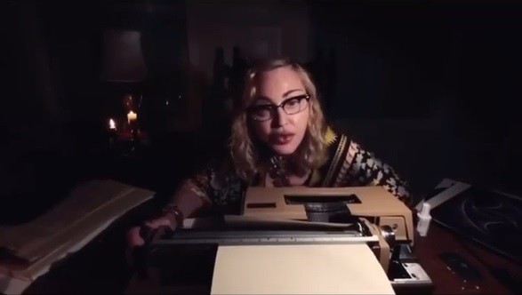 A cantora Madonna em seu diário de quarentena, publicado nas redes sociais (Foto: Instagram)
