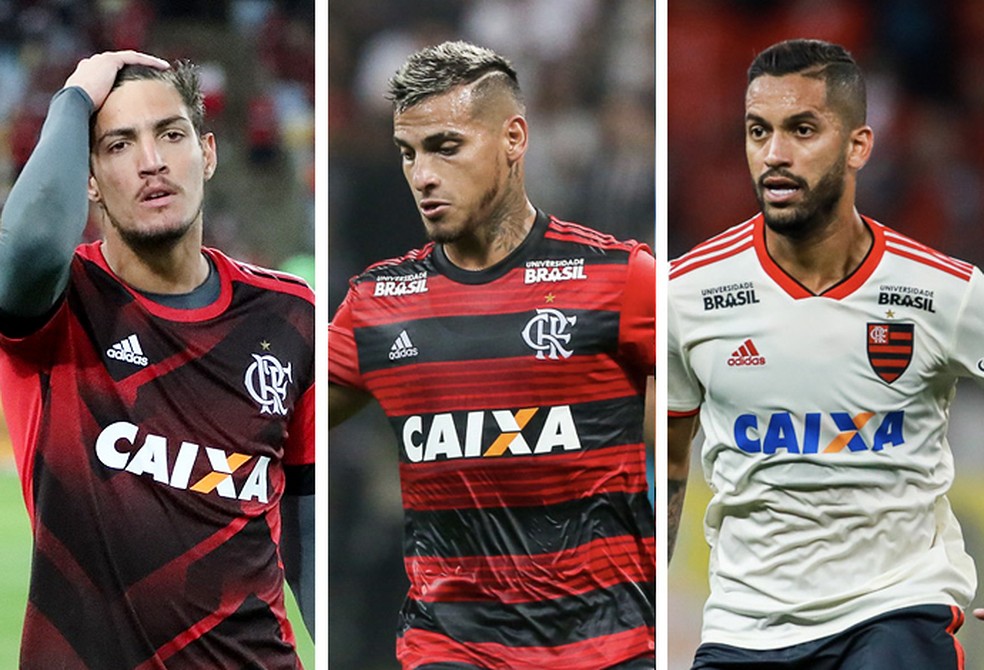 Thiago, Trauco e RÃ´mulo perderam espaÃ§o no Flamengo â€” Foto: globoesporte