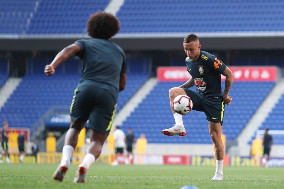 Convocação de Everton ainda é motivo de desgosto no Grêmio — Foto: Lucas Figueiredo/CBF