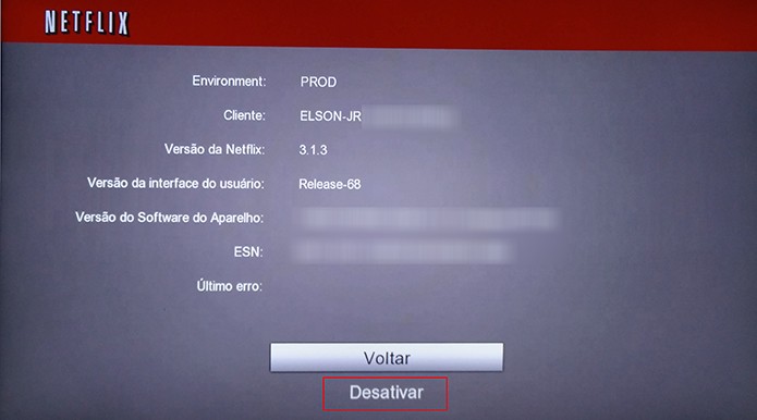 Netflix pode exigir que usuário saia do aplicativo para resolver erro NW-4-8 (Foto: Reprodução/Elson de Souza)