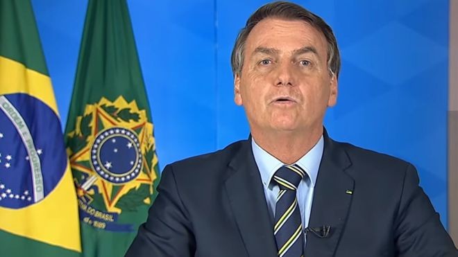 Vídeo do presidente Jair Bolsonaro foi removido pelo Facebook e pelo Instagram (Foto: TV BRASILGOV/ YOUTUBE, via BBC News Brasil)