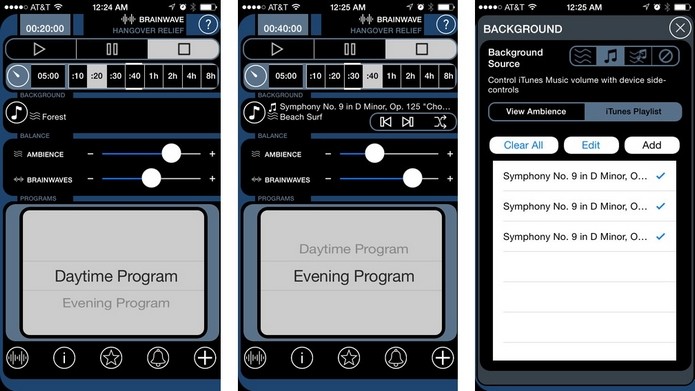 BrainWave Hangover, app para iOS que cura ressaca (Foto: Divulgação/Banzai Labs)