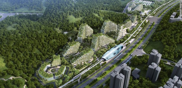 Primeira cidade 100% sustentável será construída na China (Foto: Divulgação)