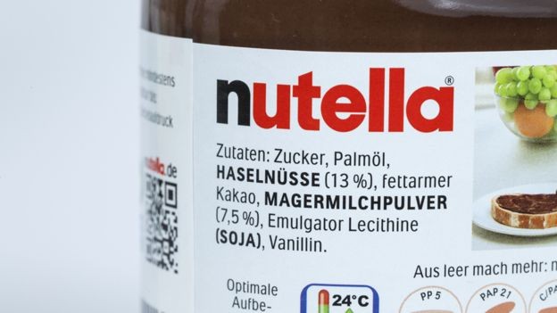 BBC: 13% da Nutella é composta por avelãs; ela também inclui açúcar, óleo de palma e cacau (Foto: GETTY IMAGES VIA BBC)