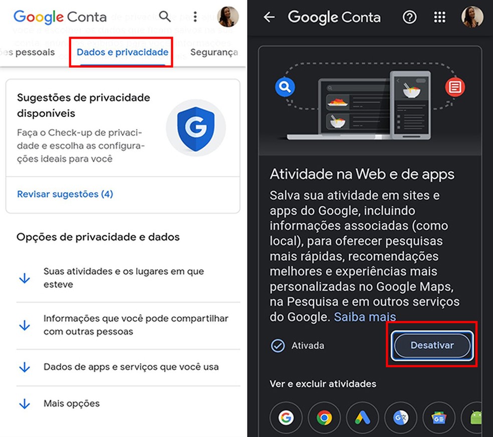 Google e outras empresas rastreiam suas atividades para oferecer anúncios personalizados — Foto: Reprodução/Flávia Fernandes