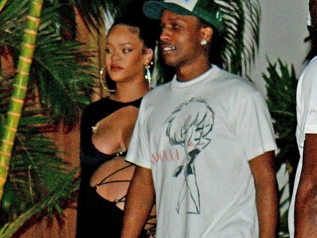  Rihanna e A$AP Rocky (Foto: The Grosby Group)