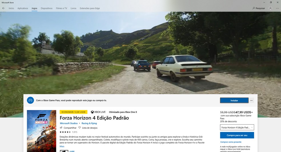 Como Jogar Forza Horizon 4 No Pc Pelo Windows Jogos De Corrida Techtudo