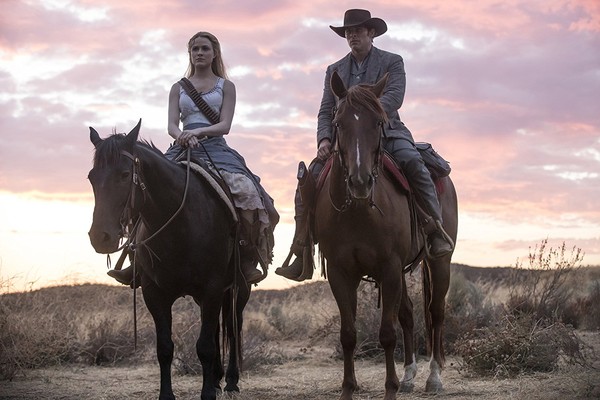 Evan Rachel Wood e James Marsden em Westworld (Foto: Divulgação)