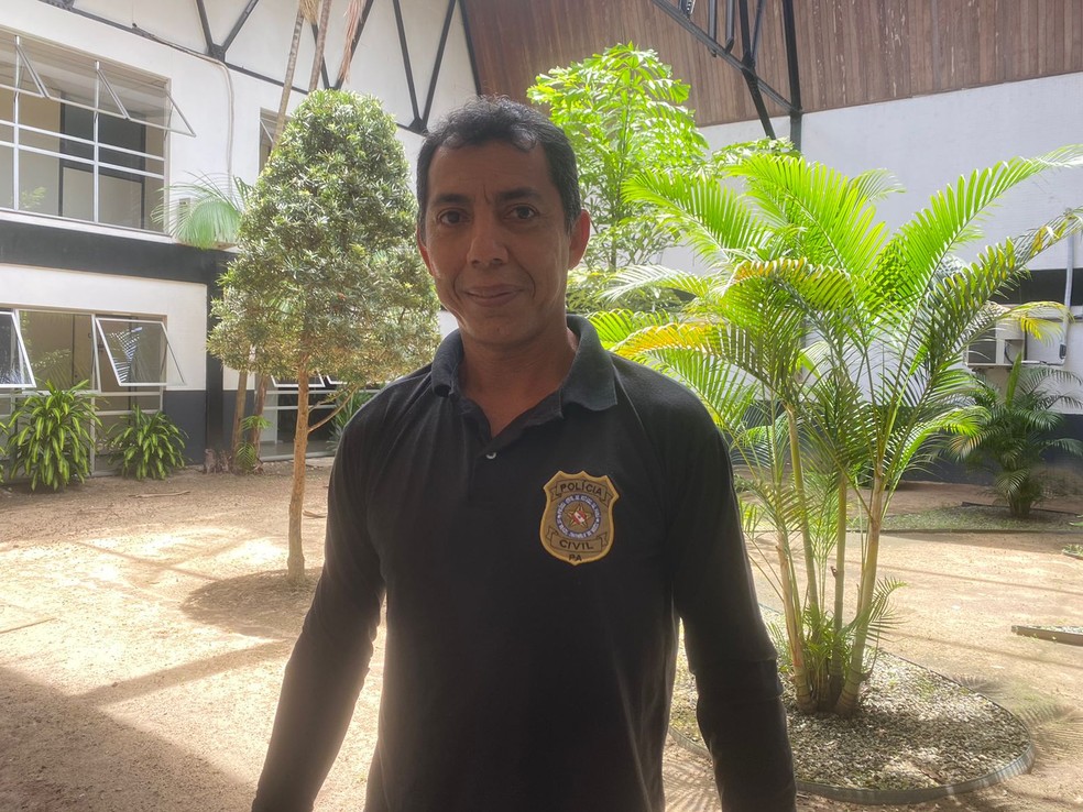 Ex-jogador Castor trabalha hoje na Polícia Civil do Pará — Foto: Bruno Cassucci