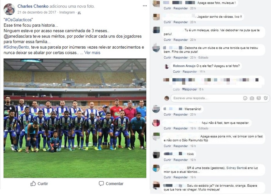 Jogador é ameaçado ao comemorar em faixa de torcida rival: 
