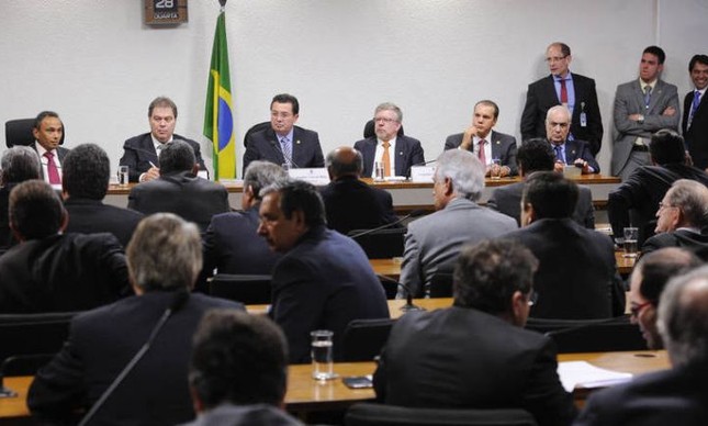 Reunião da CPI mista da Petrobras (Foto: Pedro França / Agência Senado)
