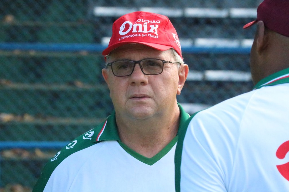 Marcelo Vilar, técnico do Fluminense-PI — Foto: Arthur Ribeiro