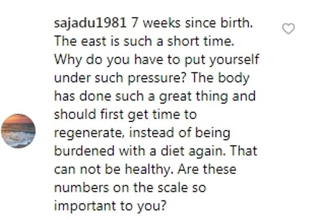 Uma das críticas feitas à perda excessiva de peso da modelo Sophia Vegas em seguida ao nascimento de sua filha (Foto: Instagram)