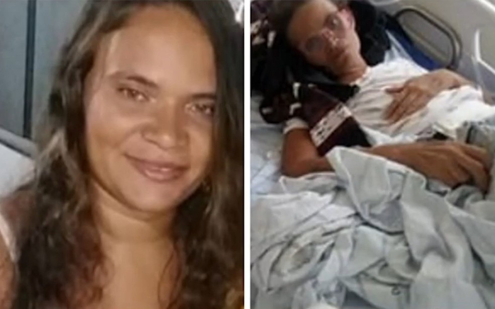 Deliane Feitosa, paciente internada em Juazeiro — Foto: Reprodução/TV São Francisco