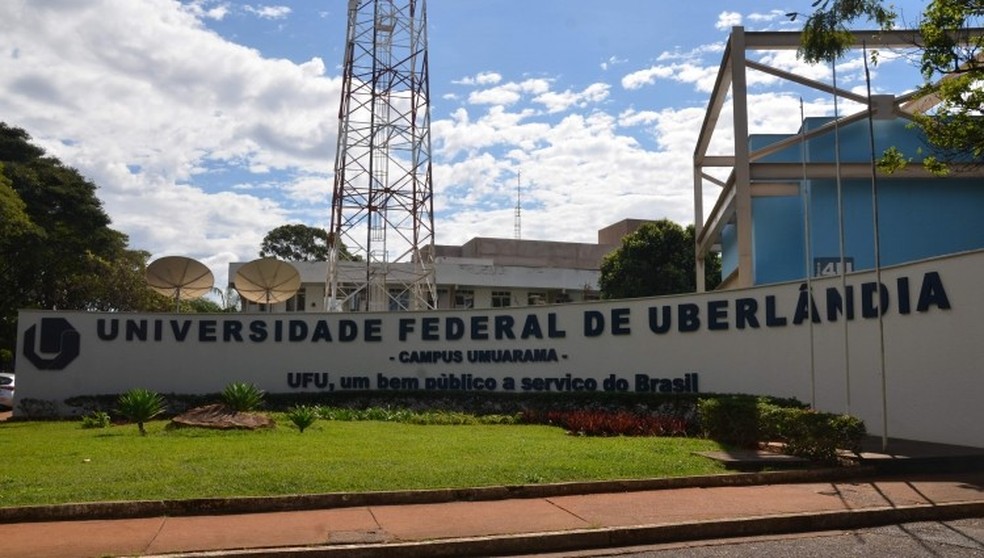 Fachada da UFU no campus Umuarama, em Uberlândia — Foto: Divulgação