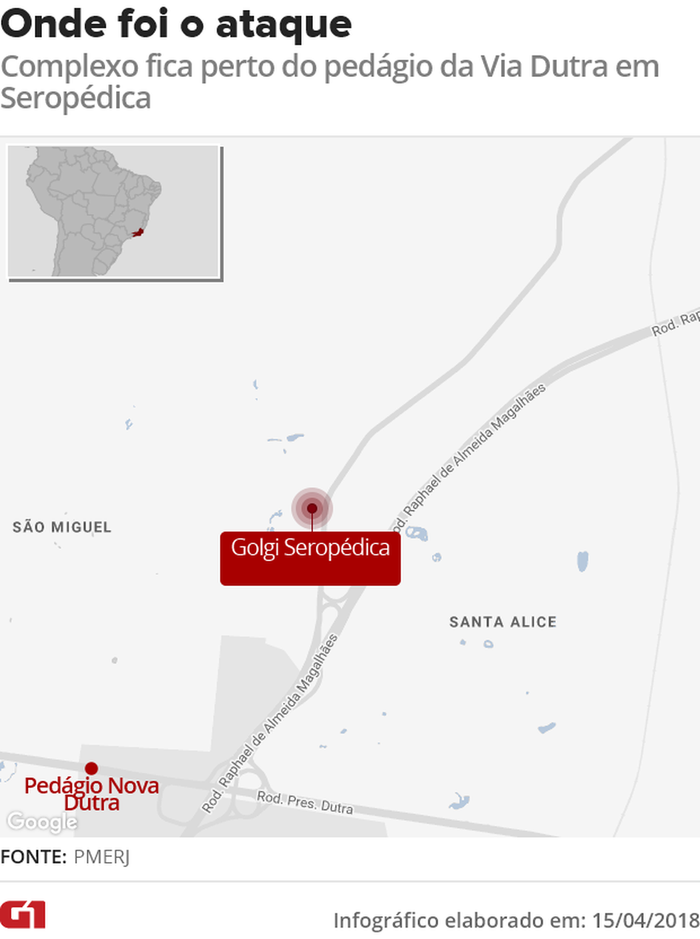 Localização do depósito alvo dos bandidos (Foto: Arte/G1)