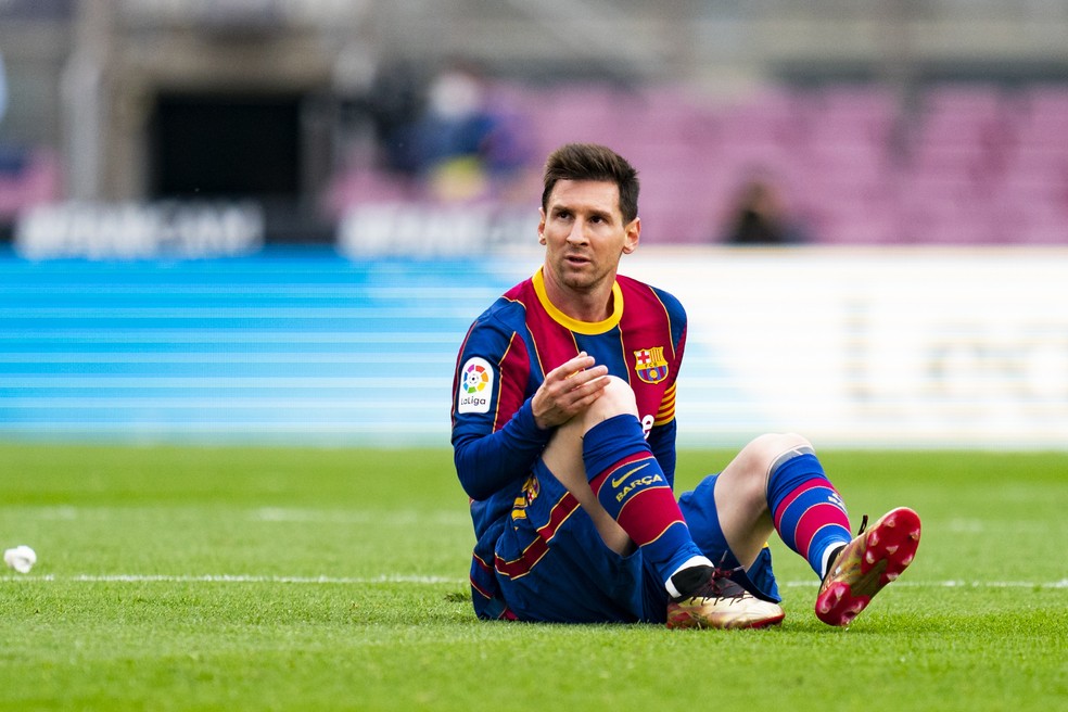 Messi pode fazer seu último jogo oficial pelo Barcelona neste sábado — Foto: Getty Images